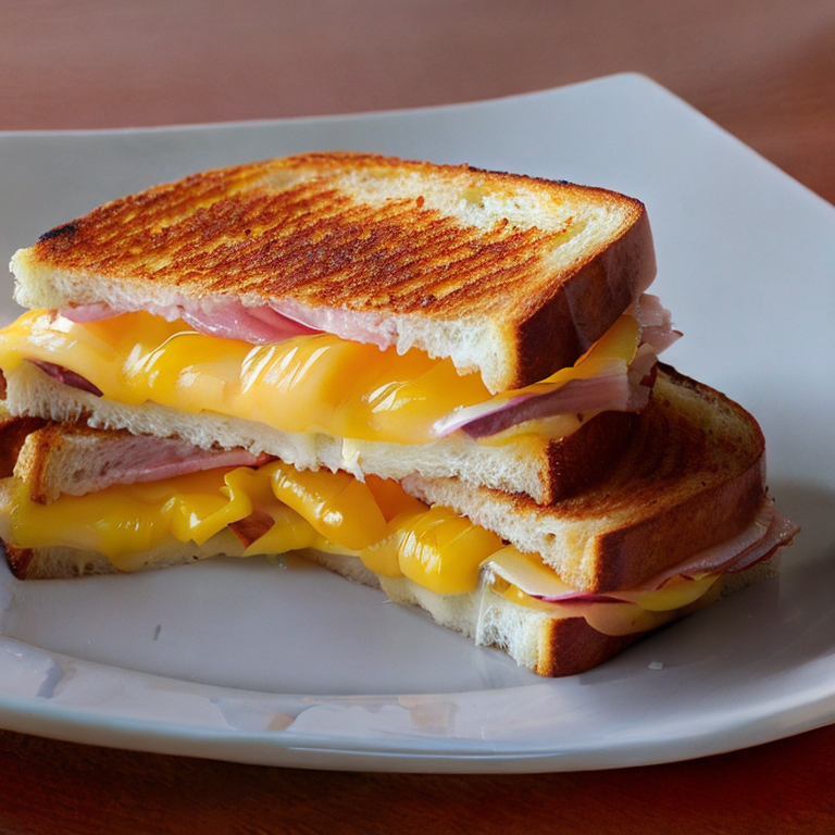 Sandwichs grillés au jambon et au fromage