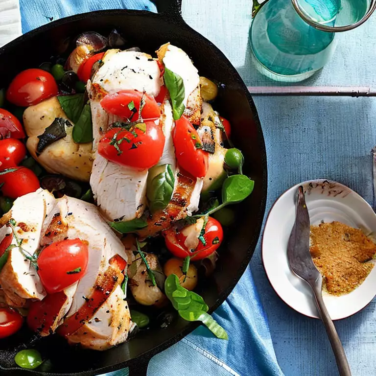 Hähnchen mit Caprese-Füllung